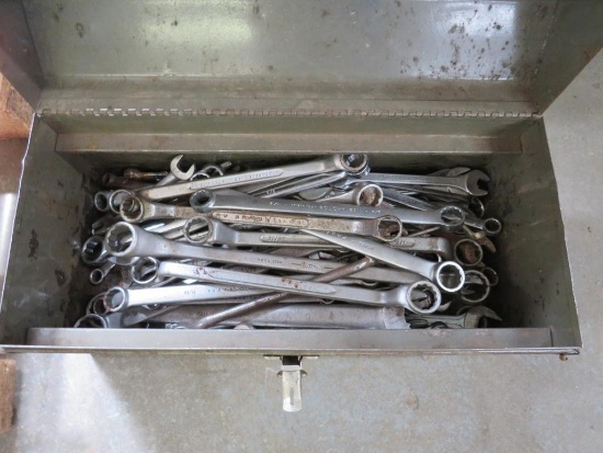 (85+/-) Asst. Wrenches w/ Metal Tool Box