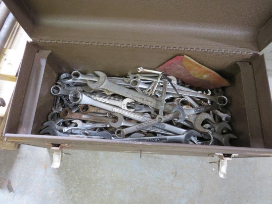 (210+/-) Asst. Wrenches w/ Metal Tool Box