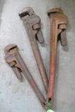 (3) Ridgid Pipe Wrenches