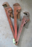 (3) Ridgid Pipe Wrenches