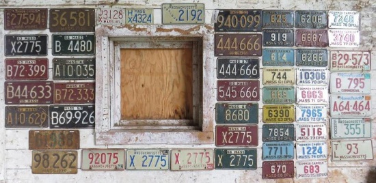 (49) Asst. Antique Massachusetts & Collector License Plates