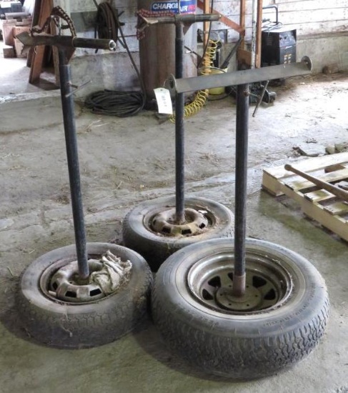 (3) Shopmade Adjustable Dead Man Stands