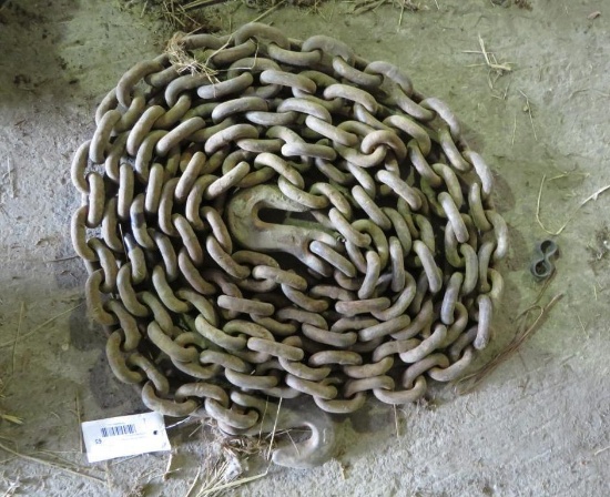 17' of 1/2" Chain w/ (2) Grab Hooks