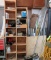 Contents Of Wood Shelves & Cabinet