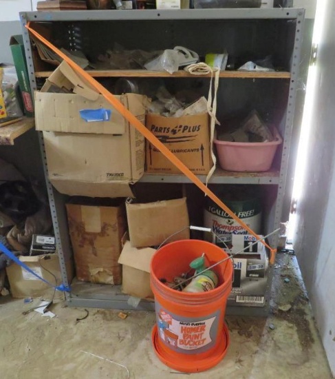 Contents Of Steel Shelf