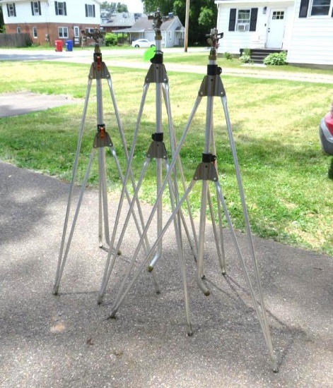 (3) Raised Sprinkler Heads w/Adjustable Tripod Bases