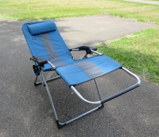 Pair of MAC Steel Anti-Gravity Lounge Chairs
