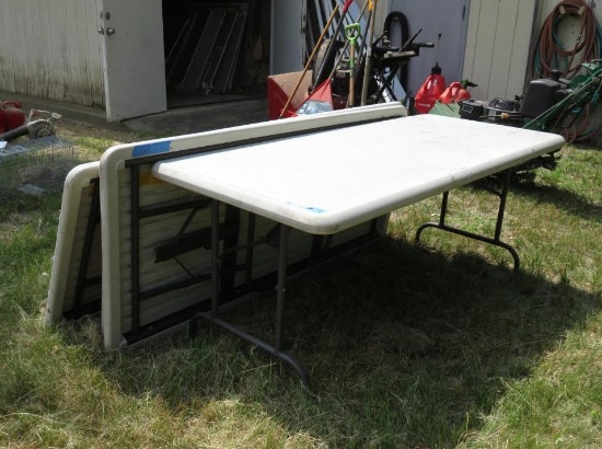 (4) 6' Poly Folding Tables
