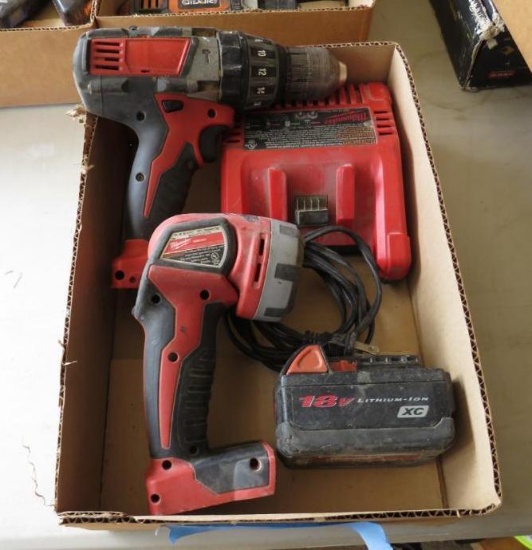 Milwaukee M18 Cordless Drill & Flashlight