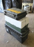(2) Poly Tool Boxes & Dewalt Box