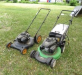 (2) Gas Powered Push Mowers