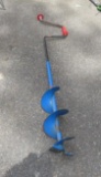 (3) Ice Fishing Jigs & Manual Ice Auger