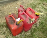 (4) Poly Gas Cans