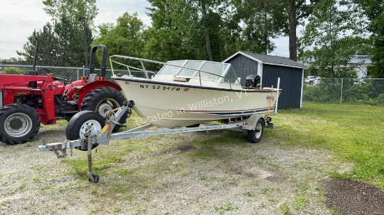 1988 Searay 17ft Mercury 80hp oil injected