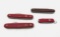 (4) Swiss Folding Knives