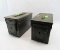 (2) Steel Ammo Cans