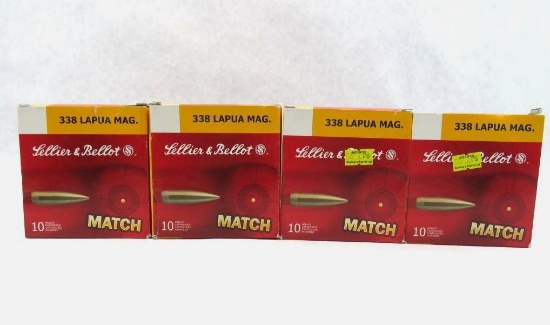 (40) Sellier & Bellot .338 Lapua Magnum Cartridges