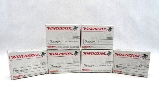 (600) Winchester 9mm Luger Cartridges