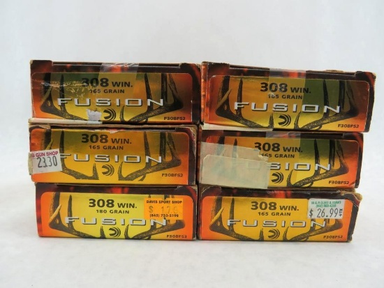 (106) Federal Fusion .308 Winchester Cartridges