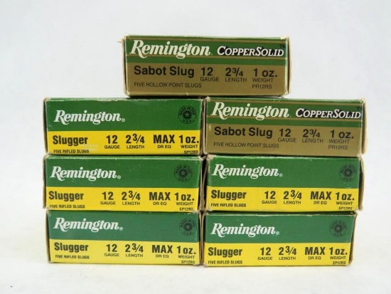 (35) Remington 12 Ga. Slug Shotgun Shells