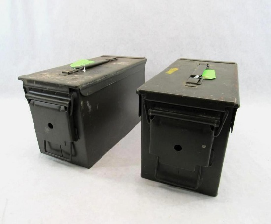 (2) Steel Ammo Cans