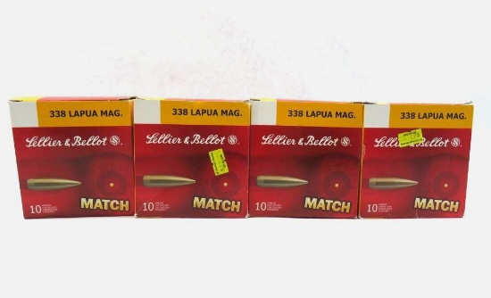 (40) Sellier & Bellot .338 Lapua Magnum Cartridges