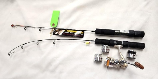 (2) HT Intrigue XL 24" Ice Fishing Rods