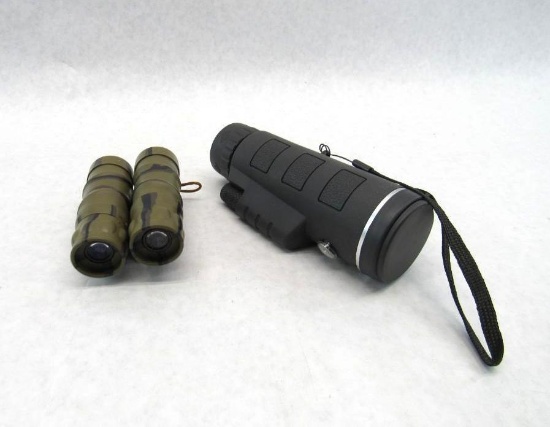Pair of Tasco 8x21 Binoculars & Hand Held Spotting Scope