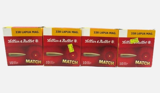 (40) Sellier & Bellot .338 Lapua Magnum Cartridges