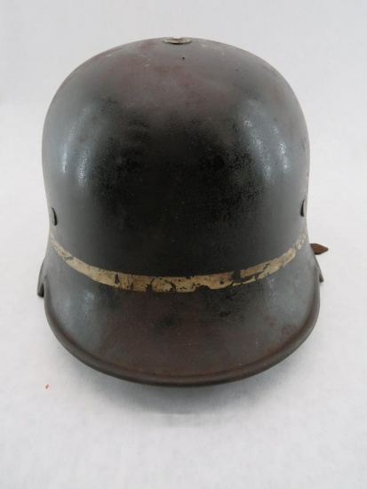 German WWII Luftwaffe Fire Service Helmet