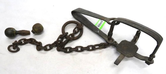 Antique Wrought Iron Trap