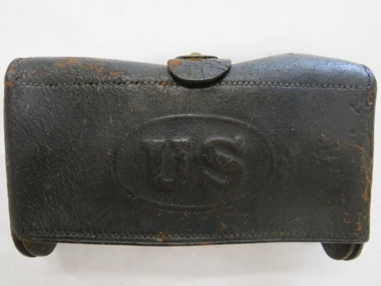 Antique U.S. Leather Cartridge Pouch