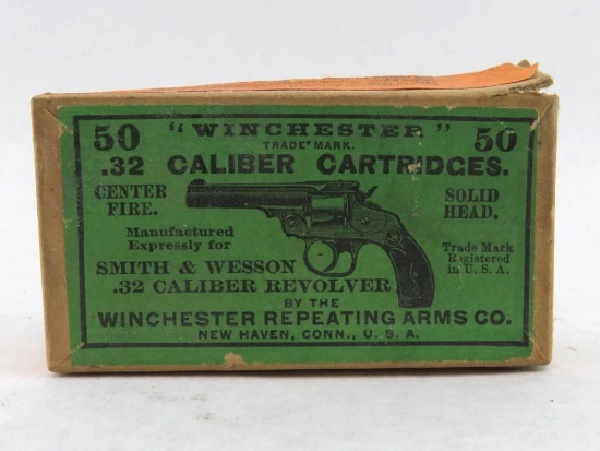 Antique Winchester .32 C.F. Two Piece Cartridge box