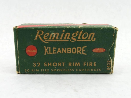 Vintage Box of Remington .32 Short R.F. Cartridges