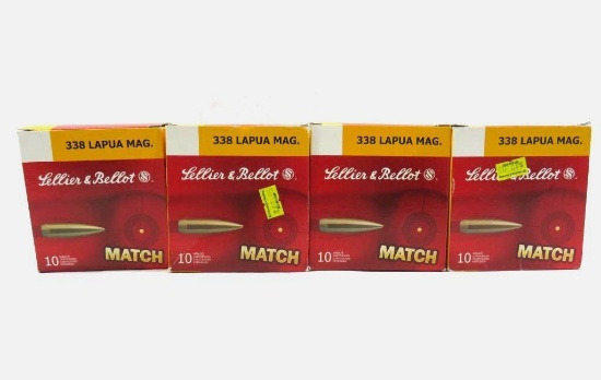 (39) Sellier & Bellot .338 Lapua Magnum Cartridges