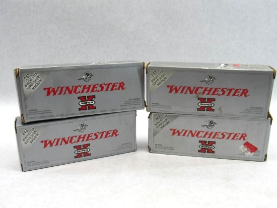 (80) Winchester .243 WSSM Cartridges