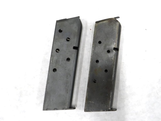 (2) Vintage Colt Factory .45 1911 Magazines