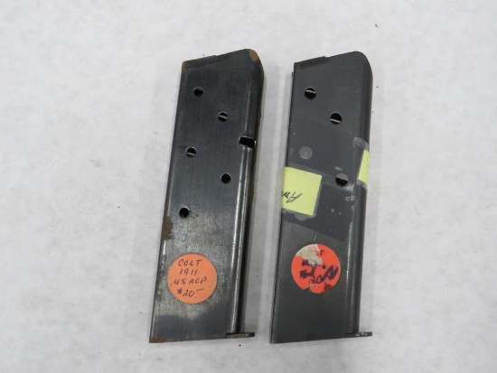 (2) Blue Steel .45 1911 Magazines