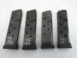(4) 1911 Platform .45 ACP Magazines