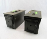 (2) Steel Ammo Cans