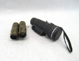 Pair of Tasco 8x21 Binoculars & Hand Held Spotting Scope