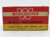 Box of Winchester .35 Winchester Self-Loading Cartridges