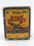 Vintage Box of Peters Rustless .410 Shotgun Shells