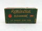 Vintage Box of Remington .32 Short R.F. Cartridges