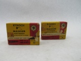 (2) Boxes of Kynoch 9mm Mauser Cartridges