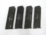 (4) Blue Steel .45 1911 Magazines
