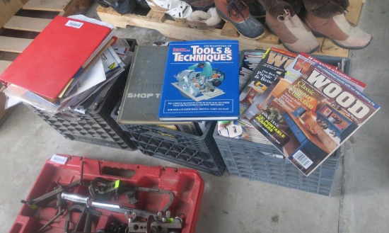 (3) Milk Crates of Woodworking Magazines