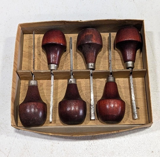 (6 Pc.) Palm Handle Carving Kit