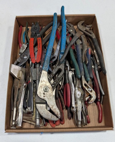 Asst. Pliers, Channel Locks & Vise Grips