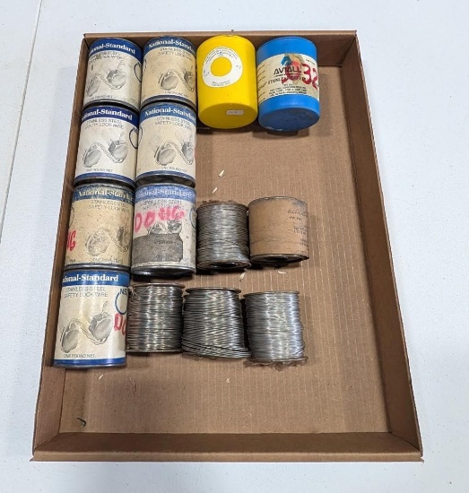 (14+/-) Partial Spools of Stainless Steel Safety Lock Wire